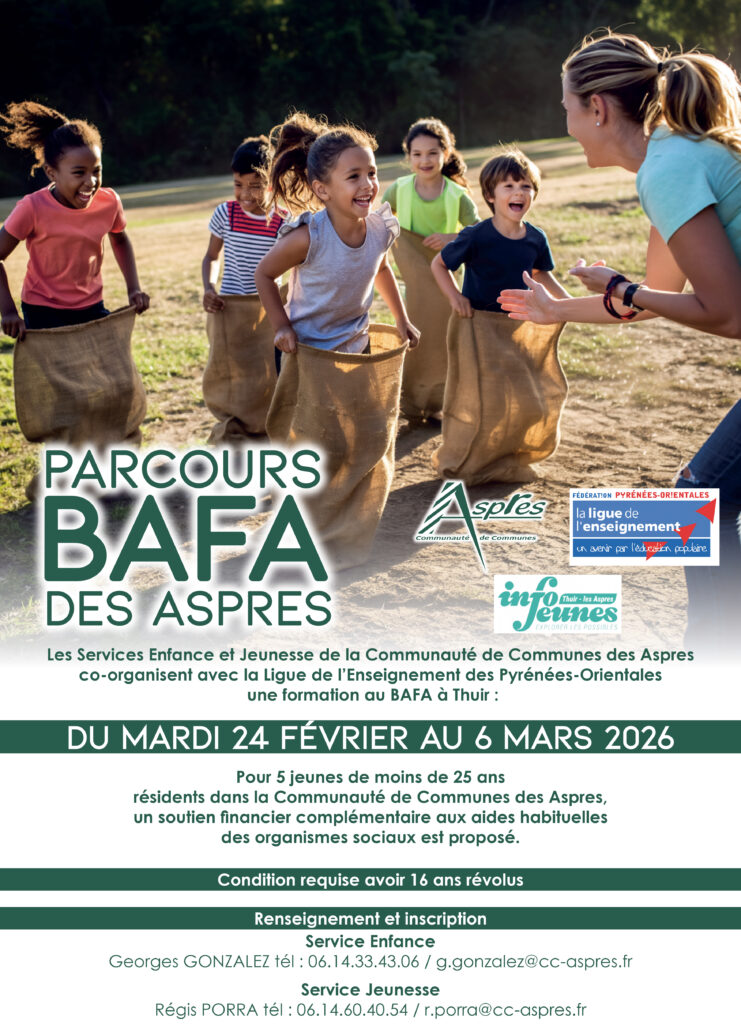parcours BAFA Du Mardi 24 Février au 6 mars 2026